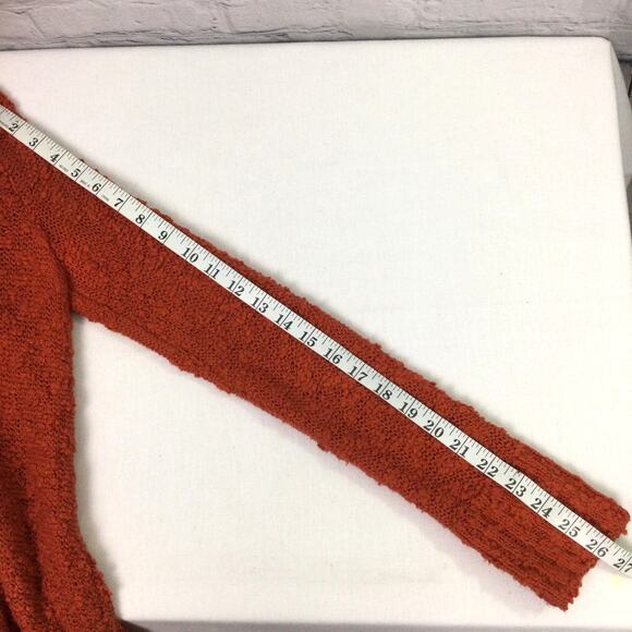 Moth Anthropologie Women's Cowl Neck Oversized Knit Tunic Sweater Dress Orange S - Picture 11 of 11